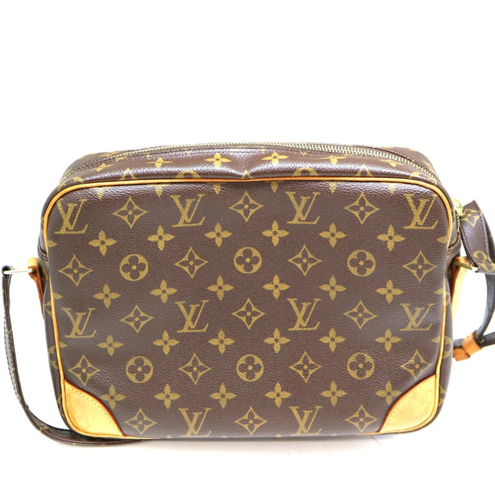 Louis Vuitton Canvas Brown Bag LV Monogram Shoulder Nile
